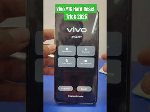 Vivo Y16 Hard Reset  | Vivo y16 screen lock kaise tode 2025#shortsfeed #tech #factoryreset #vivo