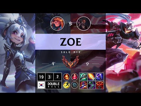 Zoe Mid vs Lucian - KR Grandmaster Patch 14.14