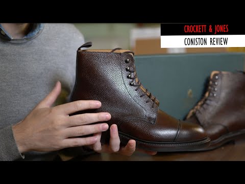 Crítica de Crockett & Jones Coniston em Scotchgrain marrom escuro para o sapato Noble