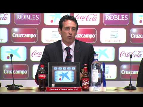 Rueda de Prensa de Emery tras el Sevilla FC (1-1) Athletic Club - HD