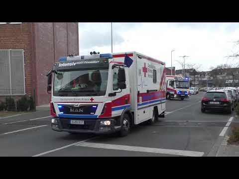 [7×ITW] 7 mal ITW DRK Düsseldorf auf Einsatzfahrt zum Flughafen Köln/Bonn