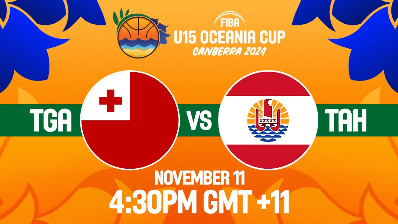 Tonga v Tahiti | Full Basketball Game | FIBA U15 Oceania Cup 2024