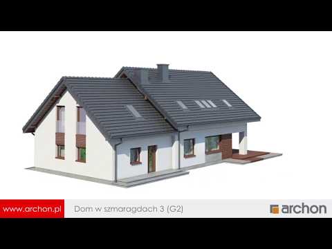 Dom w szmaragdach 3 (G2) – Funkcjonalny dom z poddaszem użytkowym I ARCHON+ Projekty Domów