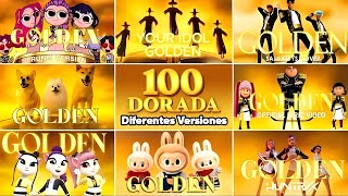 La Canción GOLDEN✨de HUNTRIX En 100 Diferentes VERSIONES😀❤️ Adivina La Canción K-Pop Demon Hunters🔥💜