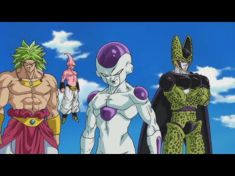 Broly Frieza Cell Kid Boo VS Goku Vegeta Trunks Gohan