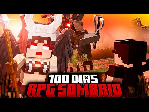 Sobrevivi 100 dias em um RPG SOMBRIO no Minecraft - O FILME