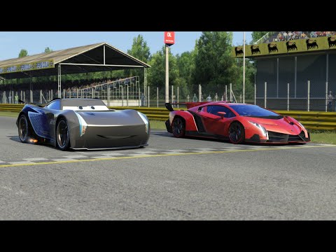 Jackson Storm vs Lamborghini Veneno at Monza Full Course