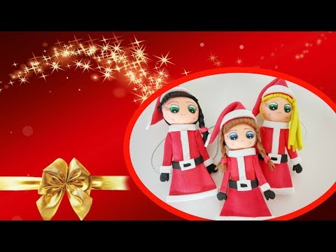 Fofuchas Mamá Noel como Adorno Navideño - YouTube