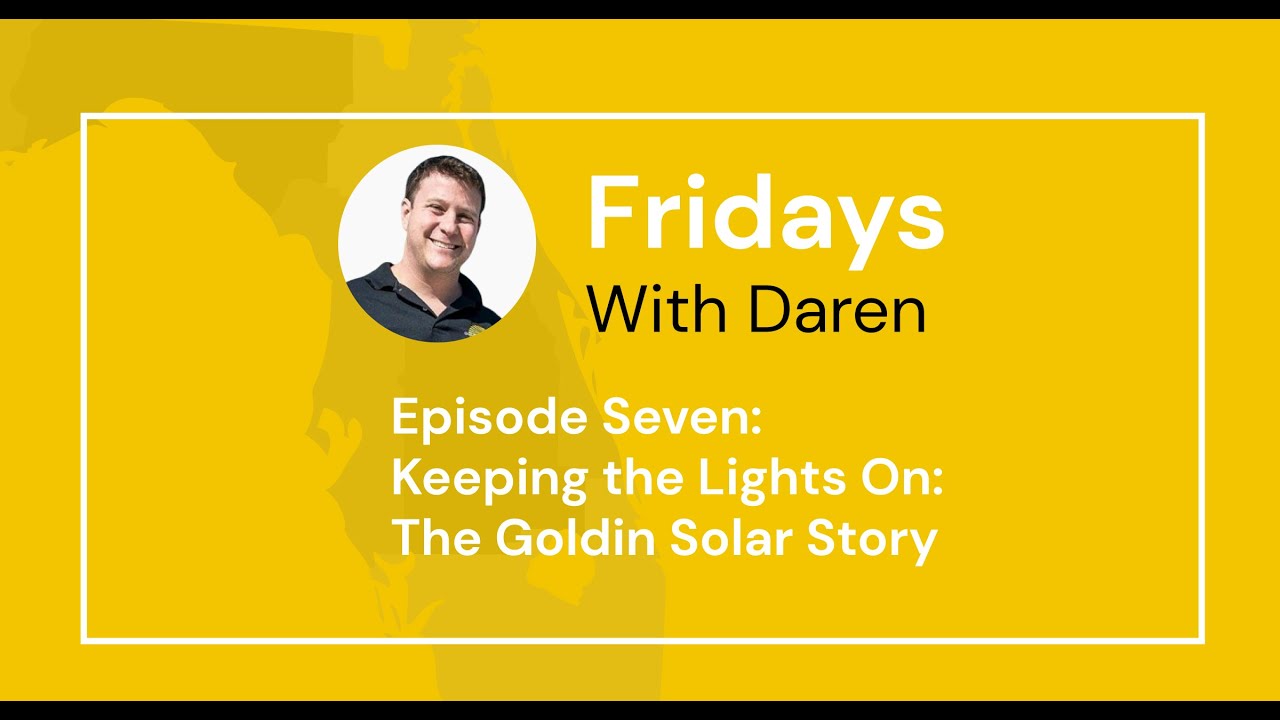 Keeping the Lights On, The Goldin Solar story with Joe Cataldo