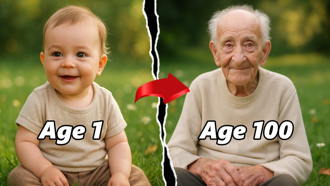 Time Lapse Evolution:  From Childhood to Old Age (1–100 Years in 2 Minutes) | AI & Evolution