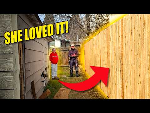 I Replaced My Neighbors Fence For FREE..