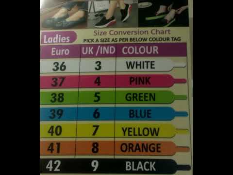 Shoe Size Chart | Feet Size Foot Wear Chart For Ladies, Mens And Kids