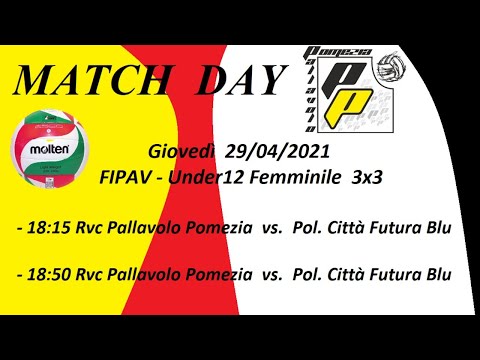 U12 FEMM 3x3  200421 - Rvc Pallavolo Pomezia  vs.  Pal. Città Futura blu