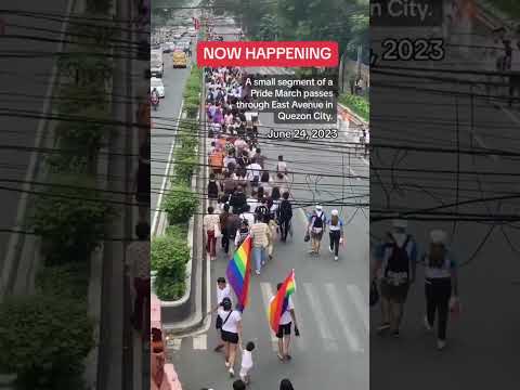 Daan-libo, dumalo sa isang Pride March sa QC. Iba ring mga lungsod, nagkaroon ng sariling mga martsa