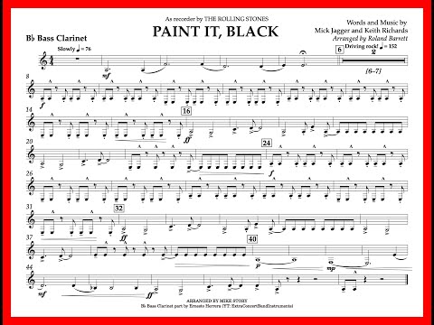 Paint It, Black (Bass Clarinet part) arr. by Roland Barrett
