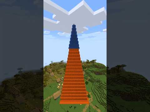 Easiest Tower in Minecraft 😜 #Shorts