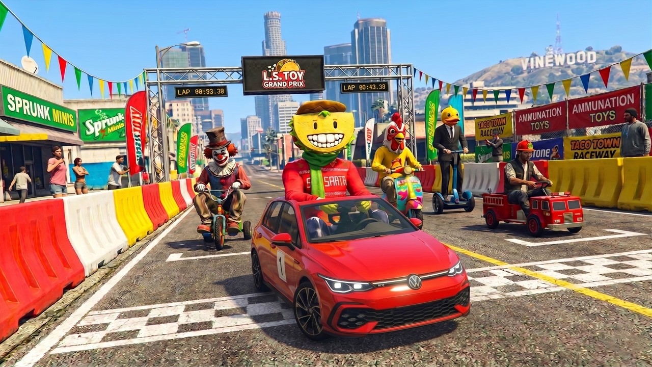 LA CARRERA DE LOS COCHES EN MINIATURA!! - GTA 5 ONLINE