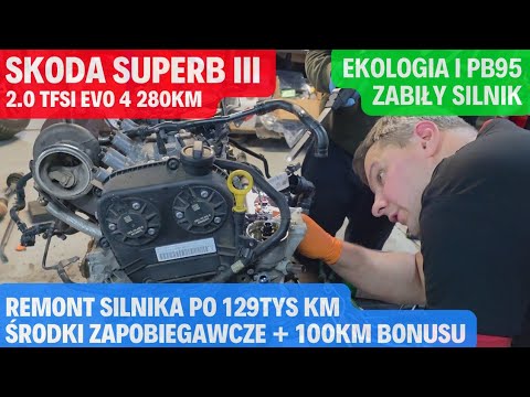 Skoda Superb 280KM - Kolejne Evo4 do remontu przez ekologię i pb95. Naprawiamy 100koni dokładamy