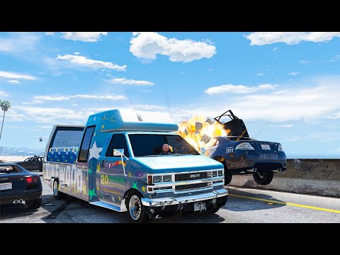 GTA 5 ENTERTAINMENT MACHINE BREAKS EVERYONE IN ITS PATH - SUPER CINEMATIC PICTURE WITH SLOW MO ep.56