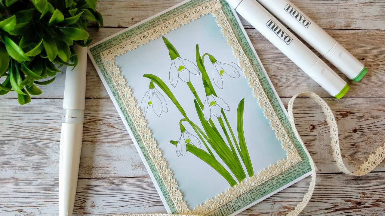 Colouring Snowdrops 