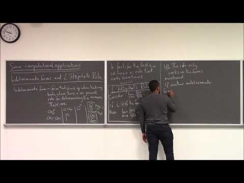 Math 1206-R03 Lecture 17 - Indeterminate forms and L'Hôpital's Rule