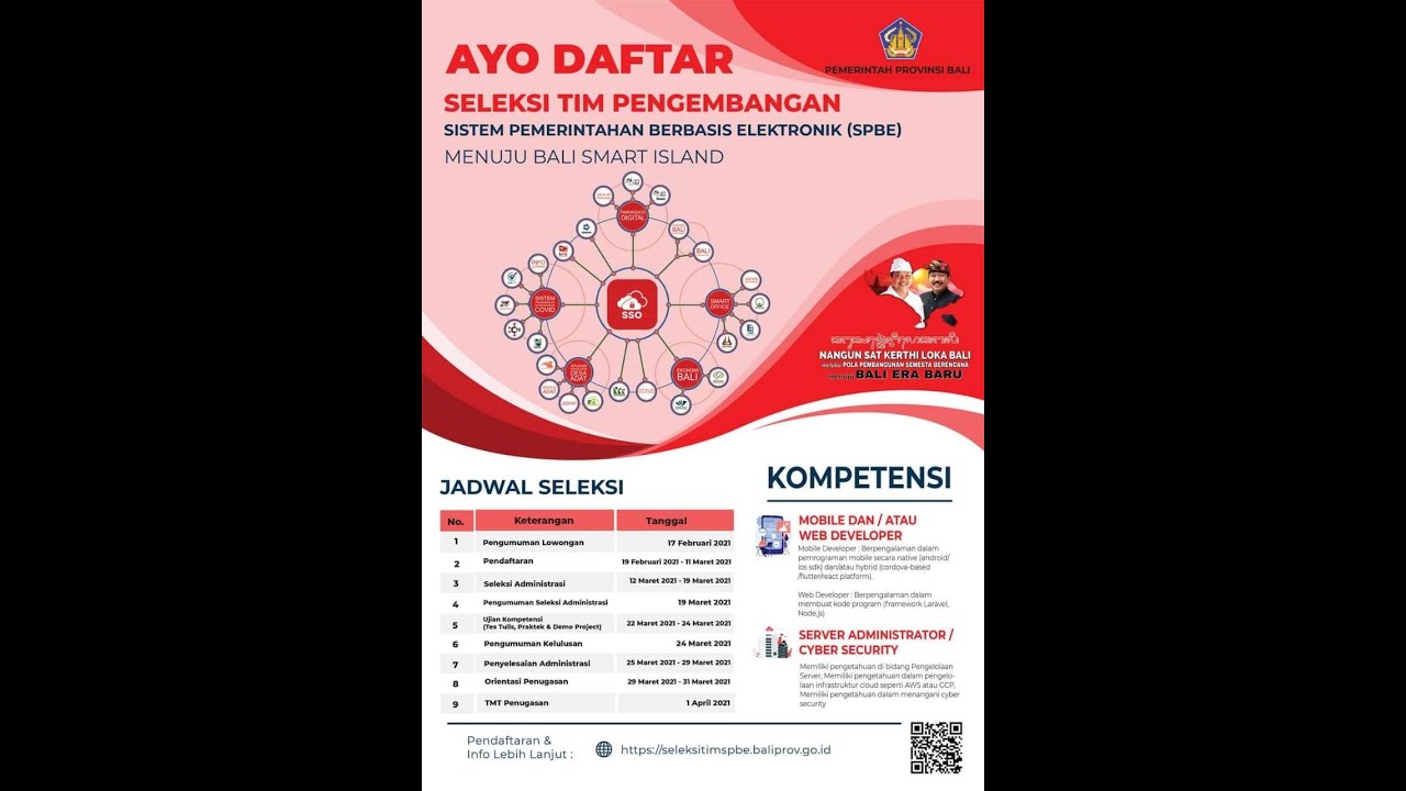 Pemerintah Provinsi Bali Buka Pendaftaran Seleksi Tim Pengembangan SPBE Provinsi Bali