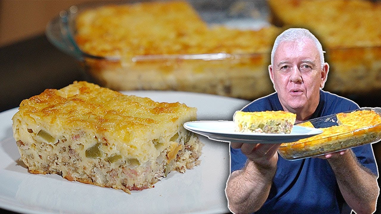 Fully Loaded Cheeseburger Impossible Pie