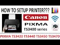 Wireless Setup For Canon PIXMA TS3470 TS3420 TS3440 TS3450 TS3460 Inks Paper Wifi Copy