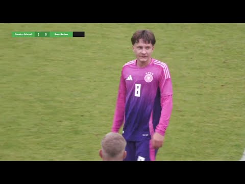 Niko Ilicevic scored 3! times for Germany U16 🔥 | all actions vs. Romania U16