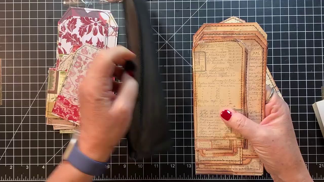 Layered Christmas Tags using Tracie Fox Kit!