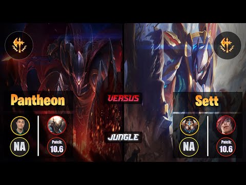 Pobelter PANTHEON (Jungle) [Conqueror] VS SETT - Challenger NA Patch 10.6