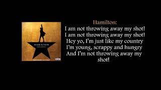 My shot &quot;lyrics&quot;