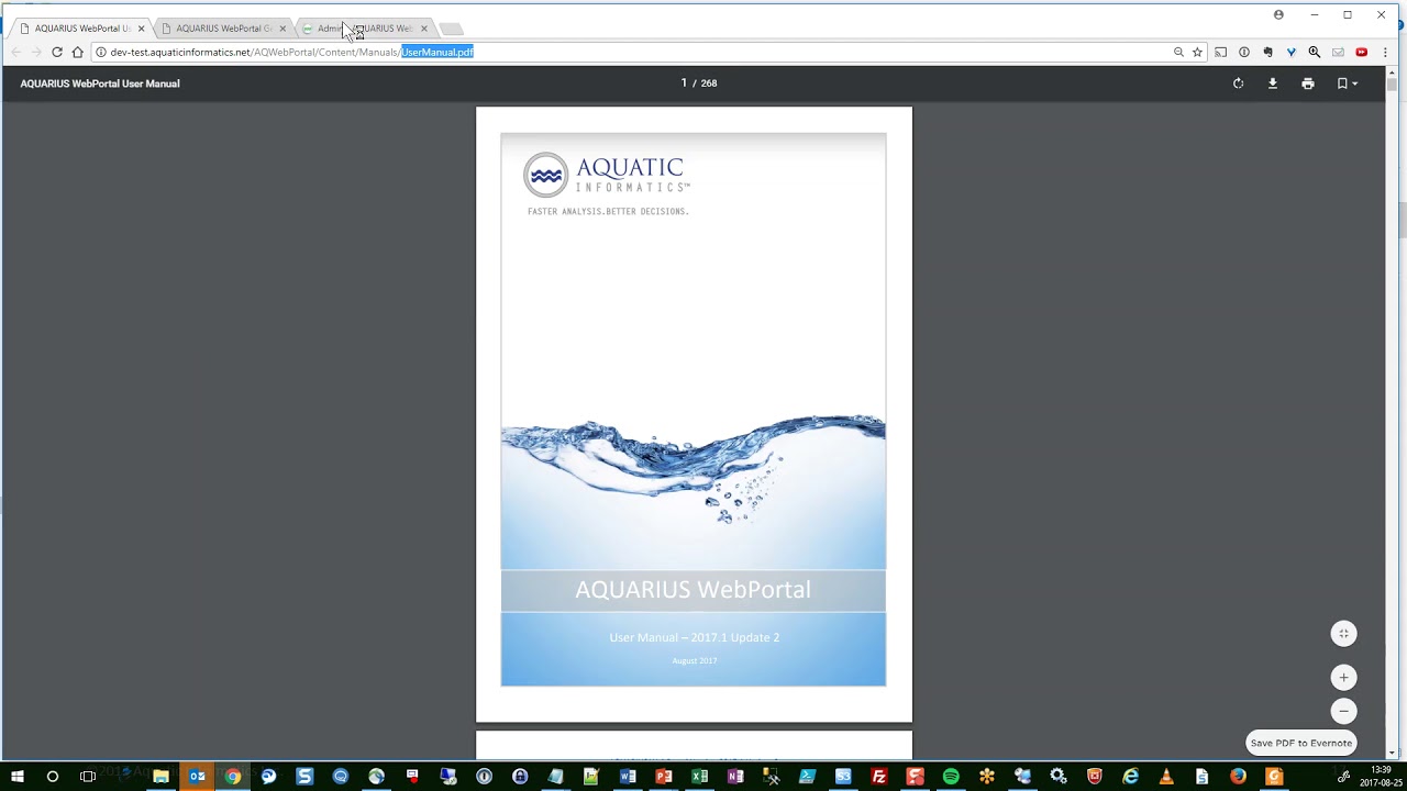 AQUARIUS WebPortal - Getting Started Guide