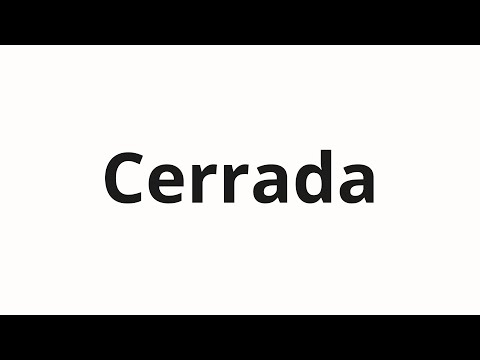 How to pronounce Cerrada