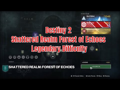 Destiny 2 - Shattered Realm Forest of Echoes Legendary Difficulty | Aggressive Cartography Challenge