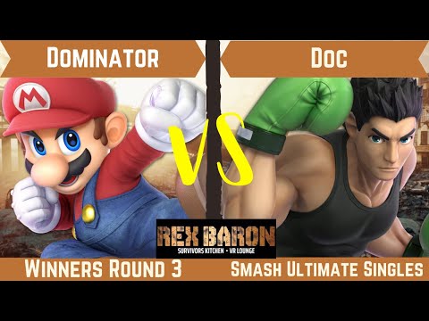 Rex Baron 7 Winners Round 3 - Dominator (Mario) Vs. Doc (Little Mac)