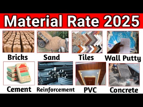 Building Material Price 2025 // Construction Material Cost 2025 // Building Material Rate 2025