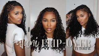 022|HOW TO: DIY THE PERFECT FULANI FLIP-OVER BOB!| EASY STITCH BRAIDS TUTORIAL + MORE FT. @Ywigs
