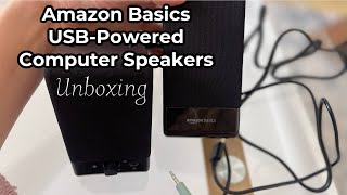 In Hand Review of Amazon Basics USB-Powered Speakers for Computer