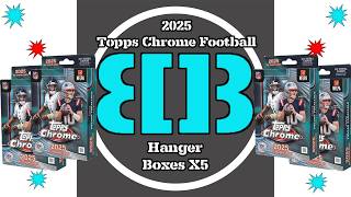 2025 Topps Chrome Football Hanger Boxes X5