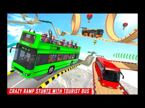 Impossible bus stunt driving 2022 - Mega ramp Racing Driving simulator