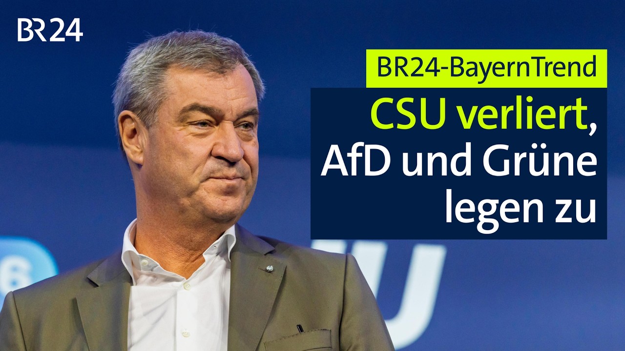 BR24-BayernTrend: CSU verliert, AfD und Grüne legen zu | BR24