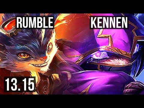 RUMBLE vs KENNEN (MID) | 4.6M mastery, 2000+ games, 16/2/10, Legendary | EUW Grandmaster | 13.15