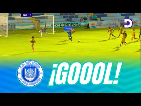 ¡Gol de Juan Carlos García! 26 minutos Victoria empata 1-1 ante CD Choloma en la jornada 21