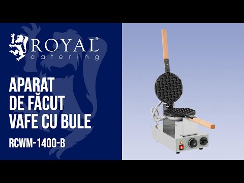 video - Aparat de făcut vafe cu bule - 1.415 W