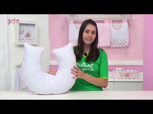 Almofada para Amamentação Primavera Baby Rosa | Ref: 47806