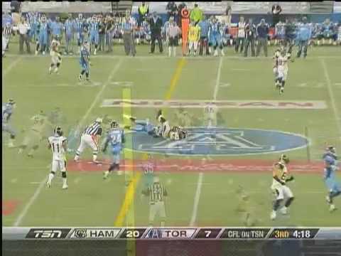 CFL Hamilton 26, Toronto 17 - October 23, 2009