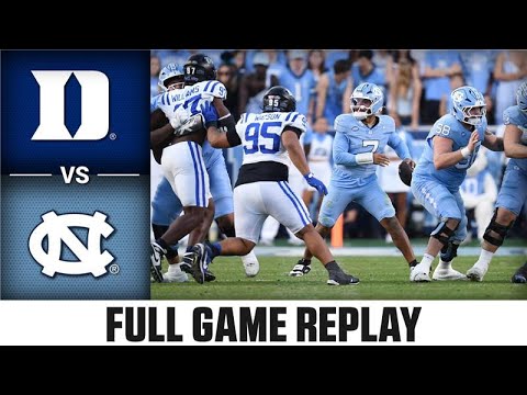 Duke vs. North Carolina Full Game Replay | 2025 ACC Football