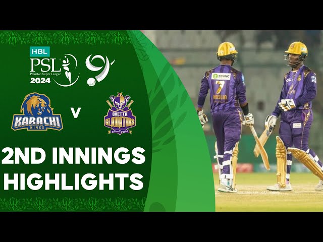 2nd Innings Highlights | Karachi Kings vs Quetta Gladiators | Match 16 | HBL PSL 9 | M1Z2U