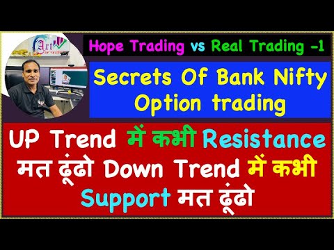 Secrets Of Bank Nifty Option Trading !! UP Trend Resistance मत ढूंढो Down Trend Support मत ढूंढो
